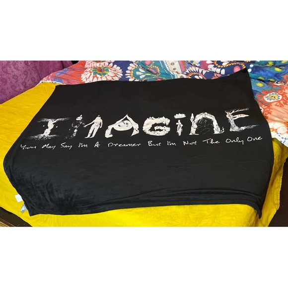 John Lennon Imagine There’s No Hunger Throw - Picture 3 of 5
